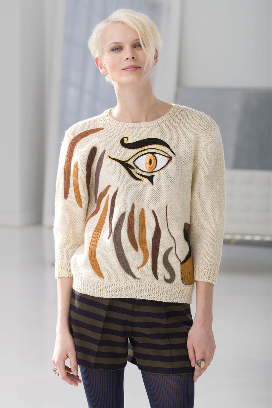 Abstracted Lion Pullover Pattern (Knit)